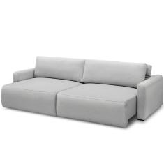 Sofá Retrátil Reclinável Para Sala de Estar Living 210cm Sevilha F04 Bouclê Cinza - Lyam Decor