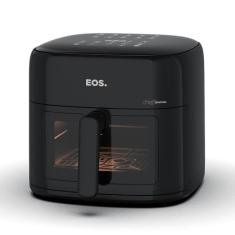 Fritadeira Air Fryer EOS Family 8,2 Litros Chef Gourmet Digital Compacta All Black EAF80P 220V