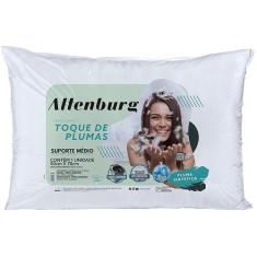 Travesseiro Altenburg Toque de Plumas Suporte Médio Branco, 1 unidade