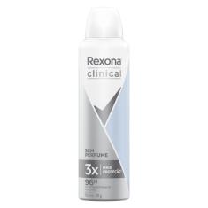 Desodorante Antitranspirante Aerosol Rexona Clinical Sem Perfume 150ml