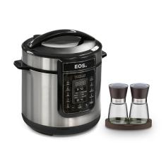 Panela De Pressão Elétrica Digital Epp60di 220v Eos Com Moedor Sal E Pimenta Churrasco Tramontina 220v