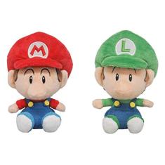 Little Buddy Set de 2 All Star Collection 1247 Baby Mario & 1248 Baby Luigi Plushes