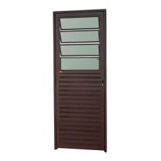Porta Basculante Linha 25 Vidro Boreal 210x80cm Corten