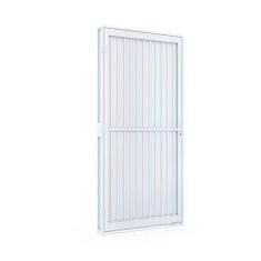 Porta de Aço de Giro Calha 215x85cm Aço Pronto Riobras Branco