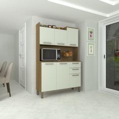 Cozinha Compacta  351 -6 Portas-2 Gv Avela/Arenas- Moderno E Sofisticado-Luciane