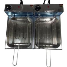 Fritadeira Elétrica 10 Litros Simples - GOMES INOX, 220V