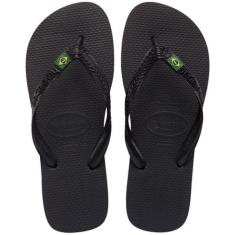 Chinelo Havaianas Brasil Unissex, Preto
