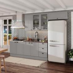 Cozinha Compacta 8 Portas e 3 Gavetas Emily - Espresso Móveis