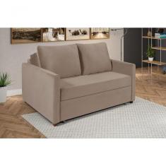 Sofá Cama Hope Suede 2 Lugares Retrátil Confortável Império Chocolate 377