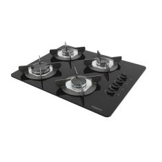 Cooktop Fogatti Safe Ferro Fundido 4 Bocas à Gás Preto Bivolt