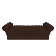 Recamier Baú Calçadeira Chaise Quarto King 198cm Madrid - Mance Decor,