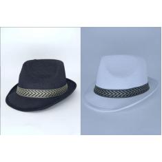 Chapéu Malandrinho Gângster Alemão Gafieira Fantasia - Bazar, Branco