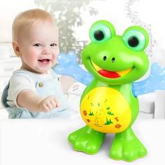Sapo Dançante Brinquedo Musical Anda Mexe Luz E Som Dancing