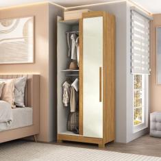 Guarda-roupa Canto Reto Paris com Pés Espresso Móveis