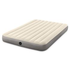 Colchão Inflável Casal Dura Beam Fiber Tech Queen Com Bomba De Encher Intex