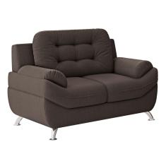 Sofá 2 Lugares Linoforte Mercury Revestido em Tecido Suede - 150cm de largura