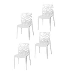 Conjunto 4 Cadeiras Gruvyer Neew House Branco
