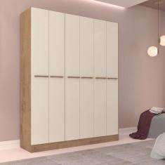 Guarda Roupa Solteiro 6 Portas 2 Gavetas Real Atualle