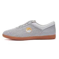 Sapatos Masculinos Femininos Tai Chi Taekwondo, Taichi Karate Artes Marciais Wrestling Sola De Borracha Macia Adultos Sapato Esportivo Masculino, Para Ginásio Calçado de Treinamento Confortável(Gray,2