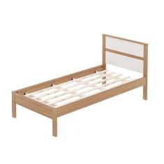 Cama Solteiro 96,7x92x196 cm Amêndoa/Branco Tecnomobili