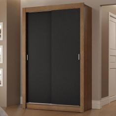 Guarda-Roupa Solteiro 2 Portas de Correr 2 Gavetas Vivare Madesa, Rust