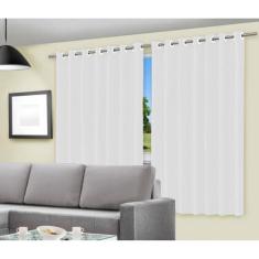 Cortina Corta Luz Blackout PVC 2,80m x 1,40m Branco - Vida Pratika