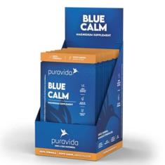Pura Vida Blue Calm Limão Camomila Maracujá Spirulina Azul 20 Sachês