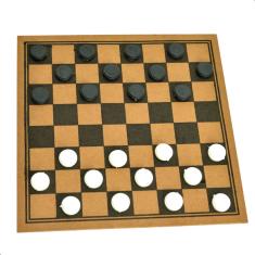 Jogo de Dama com Tabuleiro em Madeira Sports Mania