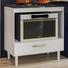 Balcão De Cozinha Para Cooktop 1 Gaveta Branco 11382 - Nicioli