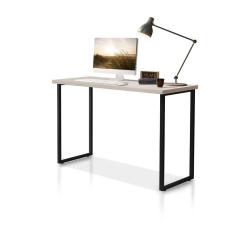 Escrivaninha Office 0,90 Klm Móveis Preto Com Off White