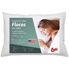 Travesseiro Castor Sleep Flocos Em Látex 40x60x14cm