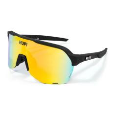 Óculos de Sol para Ciclismo Hupi Huez Preto - Lente Dourado Espelhado