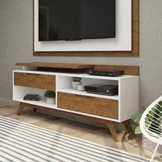 Rack 2 Gavetas Club Artemobili Branco/garapa