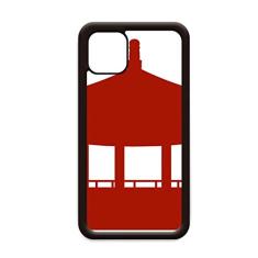 Capa China Pavilion Culture Outline Pattern para iPhone 11 Pro Max para Apple Mobile Case Shell