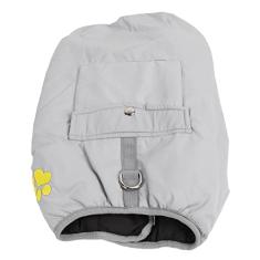 Casaco para clima frio reversível colete quente com padrão para cães médios (3GG)