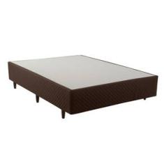 Base Box Casal Herval Mississipi 28x138x188cm – Marrom