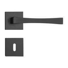 Fechadura Vivaldi em Zamac Preto Texturizado Interna