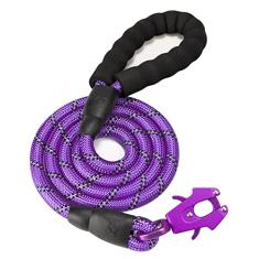 GEIT Coleira para cães de 2/4/5/1,8 m, coleira de corda para cães resistentes, coleira refletiva de nylon para animais de estimação com clipe tático de liberação rápida/bloqueio de alumínio para cães pequenos, médios e grandes