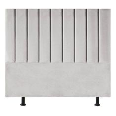 Cabeceira Estofada Cama Box King 195 cm Karla Linho