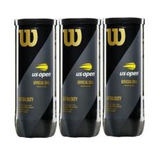 Bola de Tênis Wilson US OPEN - Extra Duty - Pack c/ 3 Tubos