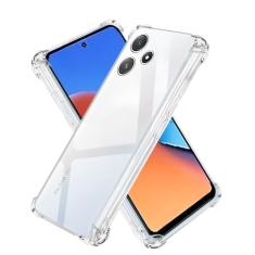 Capa Capinha Com Bordas Anti Impacto Para Redmi 12 Tela de 6,79 Polegadas - (Bluepink)