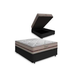 Cama Box Com Baú Viúva + Colchão De Molas Ensacadas - Anjos - Classic 