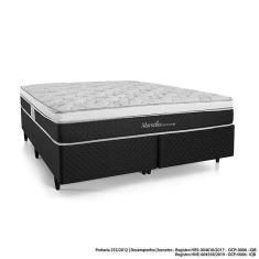 Cama Box Queen Herval Marselha, Molas Maxspring, 64 x 158 x 198 cm