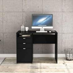 Mesa Escrivaninha Camboja Com Nicho - Preto