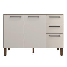 Balcão Cozinha Com Tampo E 2 Portas New Nogueira Off White