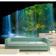 Papel Parede Painel Fotográfico Cachoeira 3D 3,75M² Na 051