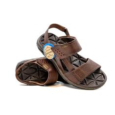PEGADA Sandália masculina Hume, Anilina marrom 2/4, 11
