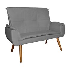 Sofá Namoradeira 02 Lugares Emília Plus Suede Cores - DS Estofados