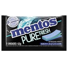 Chiclete Mentos 3Pure Fresh Strong Mint c/15 - Perfetti