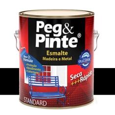 Tinta Esmalte Sint Peg & Pinte Preto 0,9 L Eucatex